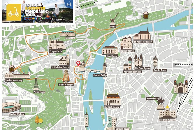 1.5h Prague E-Scooter Panoramic Tour small-group with PragueWay - Prague Castle and the Hradčany district