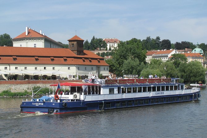 1 hour Prague Panoramic Vltava River sightseeing Cruise - Indoor cabin or open upper deck