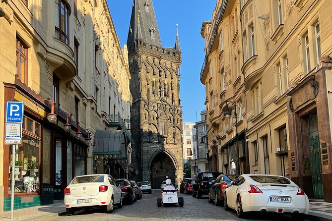 1-Hour Ride Across the Prague in Mini Hot Rod Car - Pařížská and Wenceslas Square show two sides of Prague
