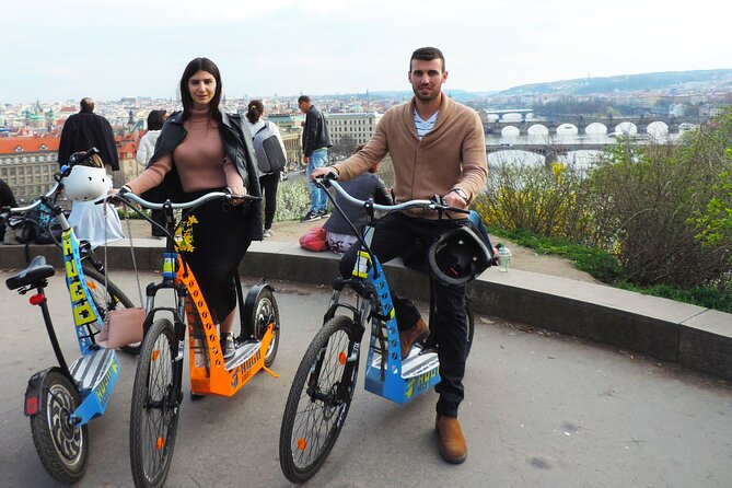2026 Best Reviews: Prague Monster Bike Tour with a Live Guide - Charles Bridge from a moving tour