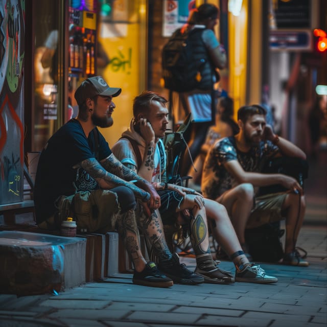 Alternative tour of Letna art district - A meal that keeps the night practical