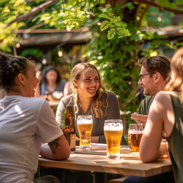Alternative tour of Letna art district - First stops: beer, conversation, and a 400-choice gallery