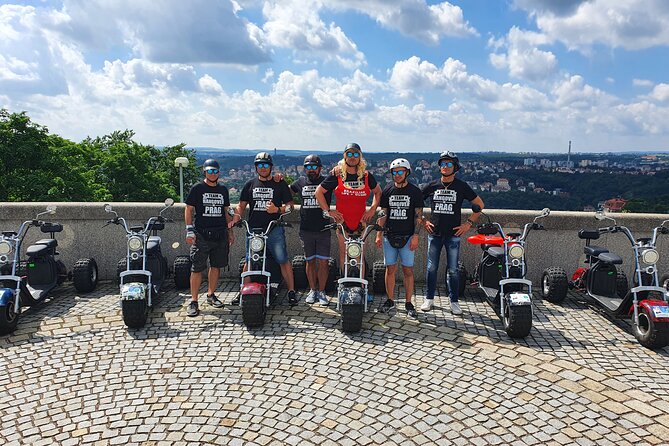 Amazing !!! Electric Trike Tour of Prague, live guide included - Prague Castle, Strahov, and Petřín on longer rides