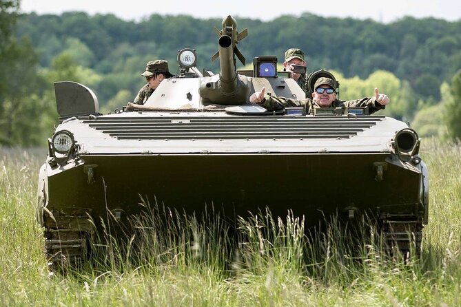 BMP tank driving experience Prague - Taking the driver’s position in the BMP-1