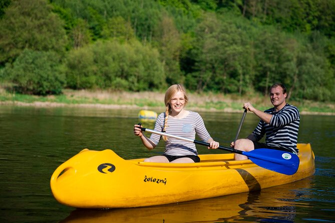 Canoeing on the Elbe river Děčín to Schmilka - Starting beneath Děčín Castle