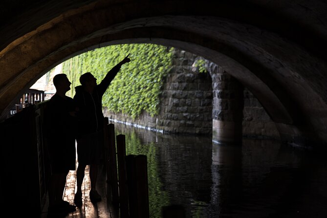 Charles Bridge: River Boat Cruise & Guided Tour ️with PragueWay - Boarding the boat near Devil’s Channel