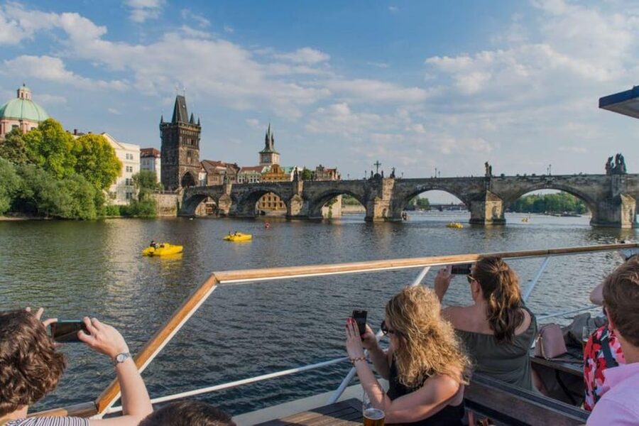 City Sightseeing Prague HOHO Bus, Castle Tour + River Cruise - Seeing Prague from the Vltava