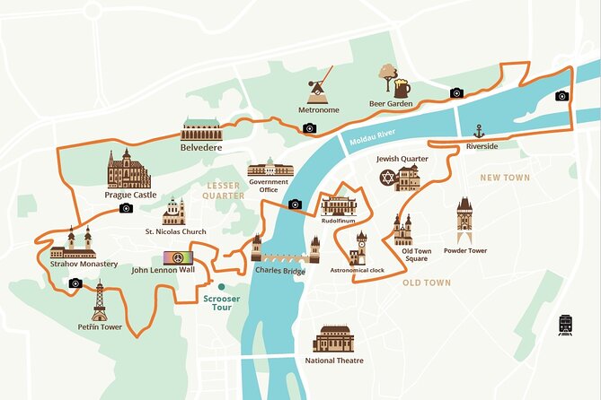 E-BIKE TOUR: 10 Must-See Landmarks & Viewpoints in Prague 1-8per. - Prague Castle from the outside, then a quieter Petřín