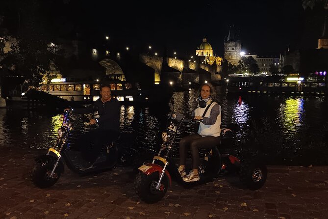 Electric Trike Night Tour in Prague - Live Guided - Kafka Museum, Rudolfinum, and Parizska Street