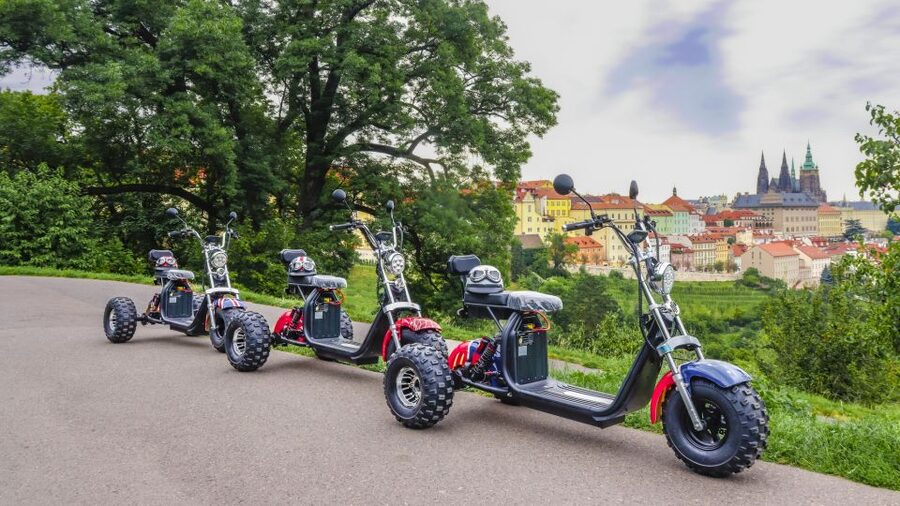 Electric Trike Sunset Prague Tour - Starting at Štěpánská 55 in central Prague