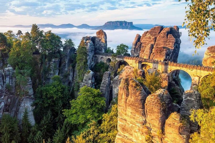 From Dresden: Bastei Bridge & Bohemian Switzerland Day Trip - Guides, van travel, and the pace