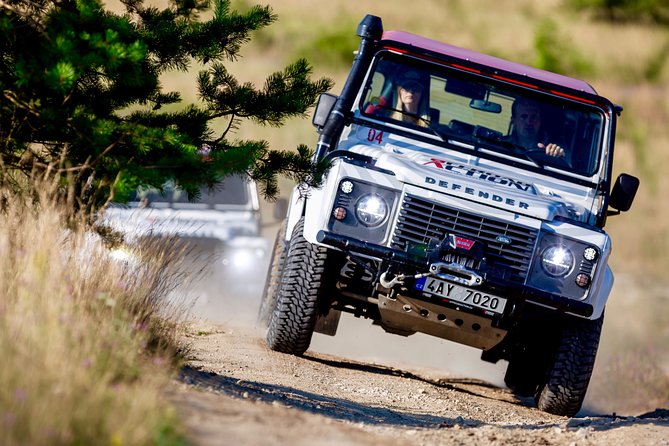 Full-day Land Rover driving off-road experience Prague - From central Prague to the Milovice base