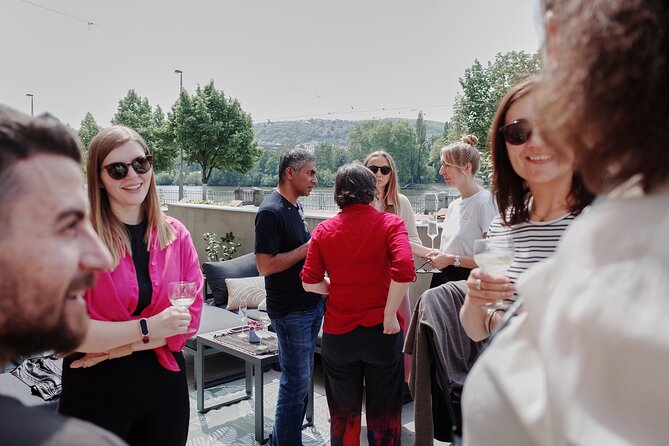 Gourmet Brunch with Chef: Unlimited Drinks & Stunning River Views - Baked eggs, butter, chives, and caviar