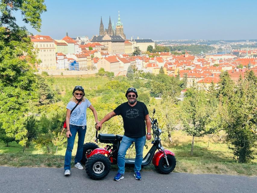 Grand City Tour on Electric Trike in Prague - Live Guided - Wenceslas Square and the Powder Tower