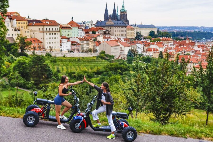 Grand City Tour on Electric Trike in Prague - Live Guided - Prague Castle from the Outside