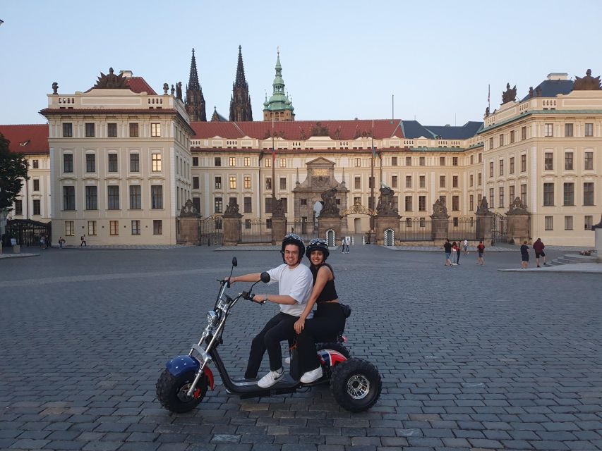 Grand City Tour on Electric Trike in Prague - Live Guided - Strahov Monastery and the Great Stadium
