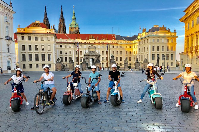 Grand city tour on Scrooser in Prague - Čertovka, Charles Bridge, and Kafka’s moving artwork