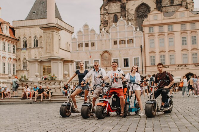 Guided sightseeing e-scooter tour of Prague: 2 hours - Petřín Hill, the Memorial to the Victims of Communism, and the riverfront