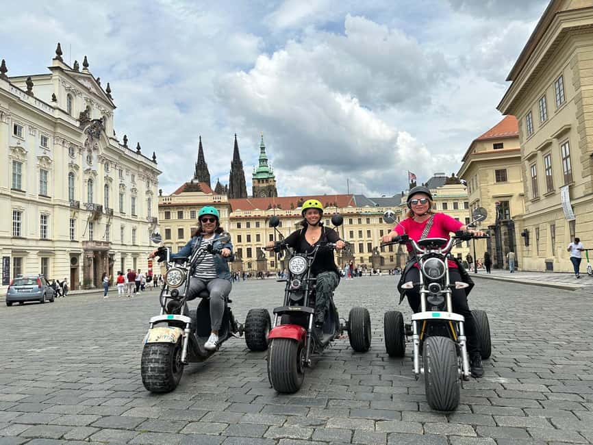 Heart of Prague tour on Tricycle electric scooter - Why this trike route works well in Prague