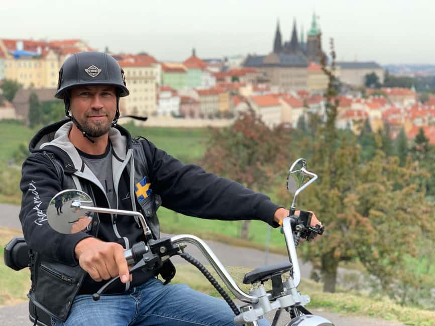 Heart of Prague tour on Tricycle electric scooter - Lennon Wall and Kampa Island set the tone