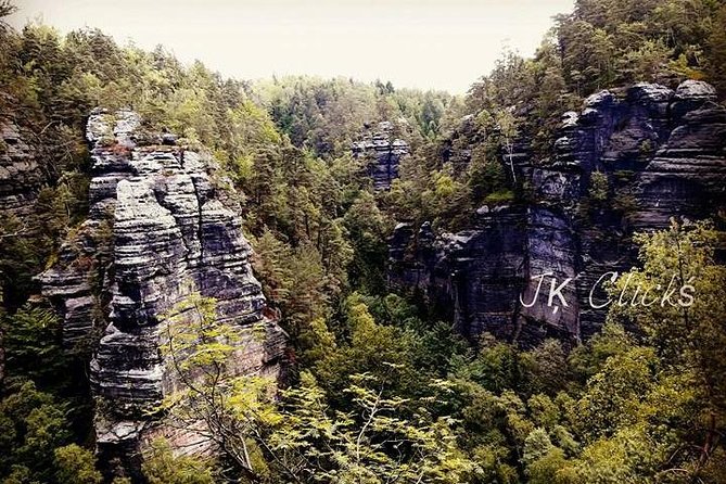 Hiking in Bohemian Switzerland - a day trip from Prague - Boat rides through Wild Gorge and Edmund Gorge