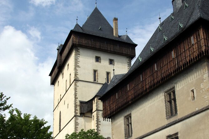 Karlstejn Castle in Vintage Convertible Car - How the $677.02 price works out