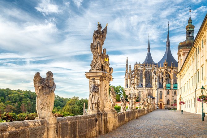 Kutná Hora Medieval Town in Vintage Cabrio car - GASK for a modern counterpoint