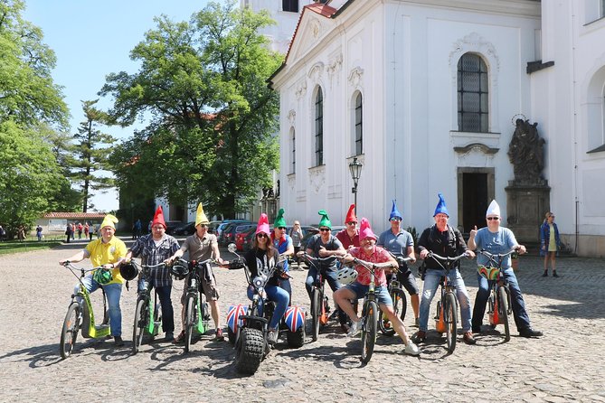 Live-Guided 180 min Glorious e-Scooter and eBike tour - Strahov Monastery, brewery, and Petrin Hill