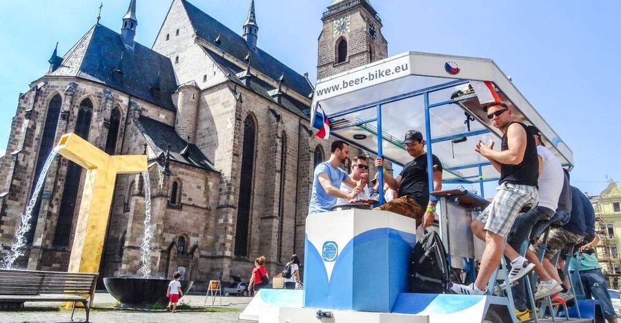 Pilsen: 1.5-Hour Beer Bike with Unlimited Beer - Pedaling through central Pilsen or nearby roads