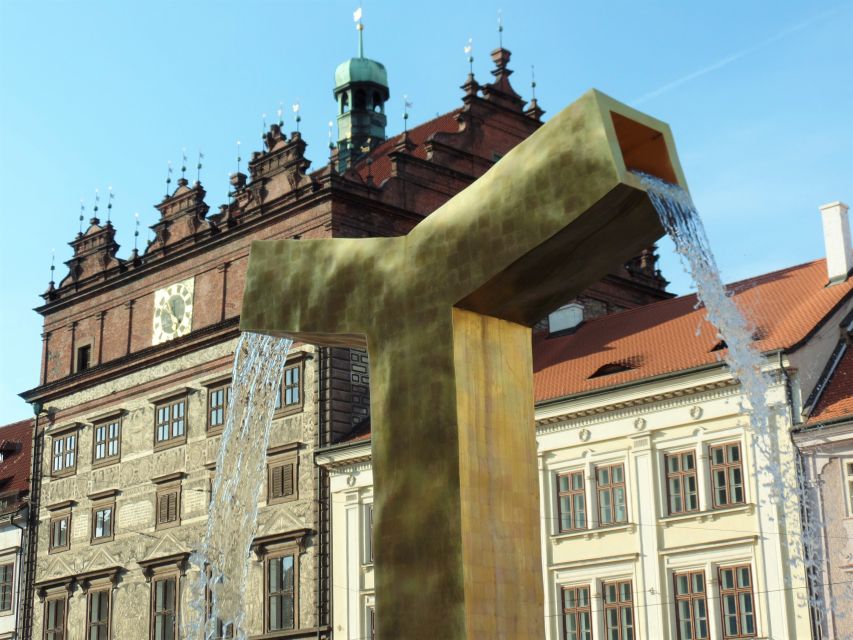 Pilsen: Old Town Gastronomy Tour - St. Bartholomew Cathedral and its remarkable spire