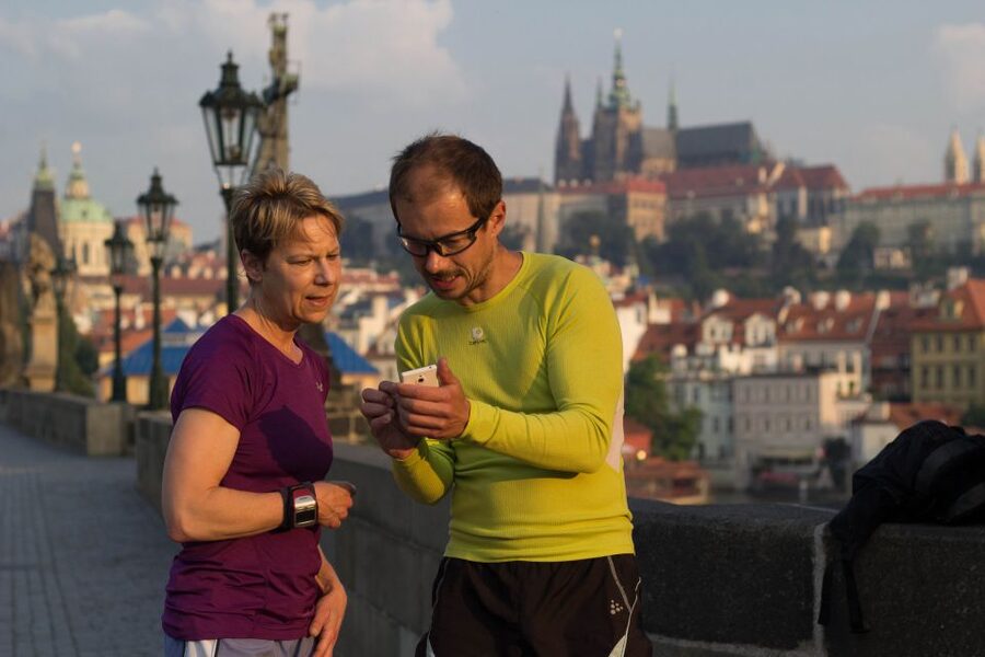 Prague 1-Hour Sight Running Tour - Old Town streets with less traffic
