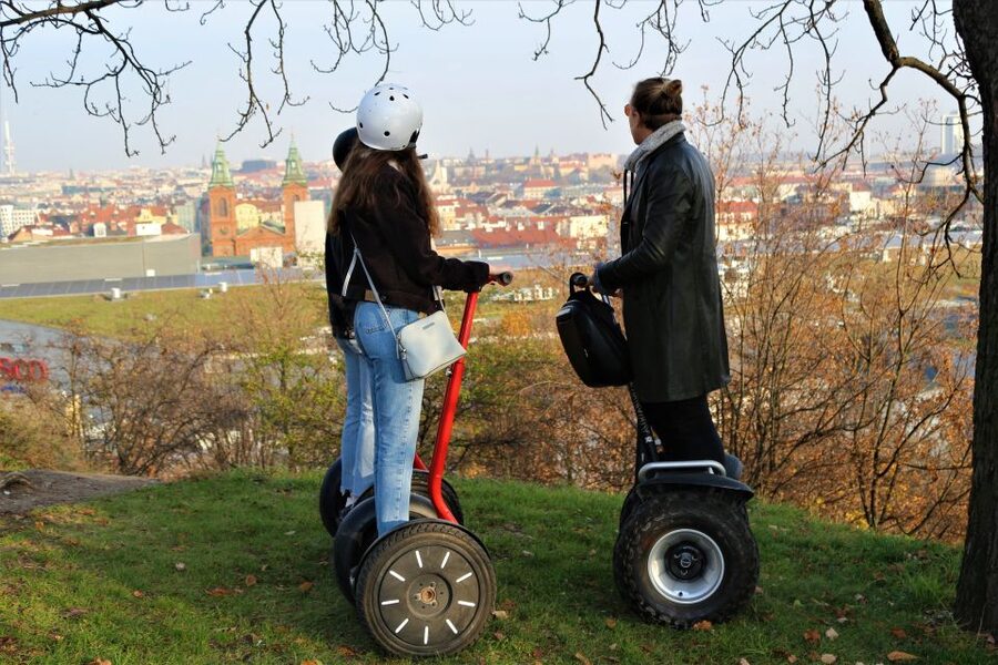 Prague: 4-Hour Segway and Scooter Tour with Lunch and Drinks - Starting near Charles Bridge on the castle side