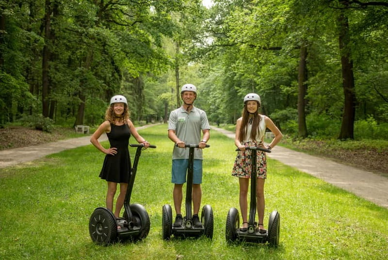 Prague: 4 Hours Grand City Tour by Segway & E-Scooter - Getting started on the e-scooter