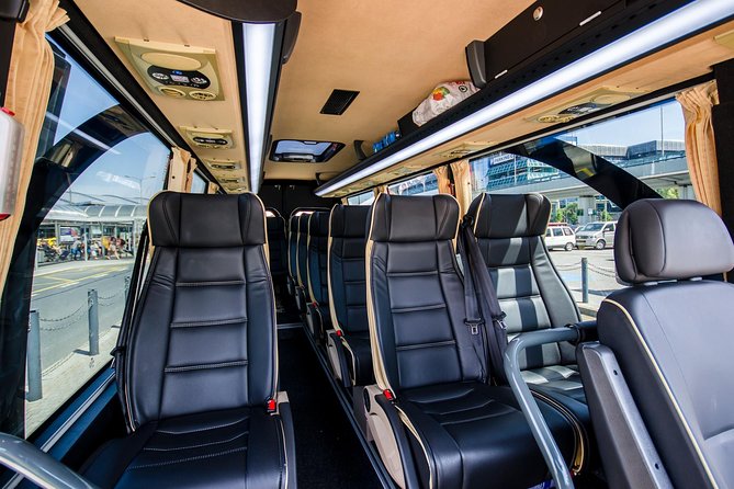 Prague Airport Shared Departure Transfer - Inside the air-conditioned minibus