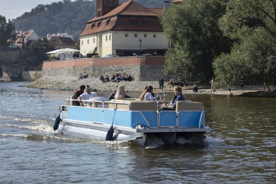 Prague: Beer Boat Tour - Charles Bridge from the Vltava