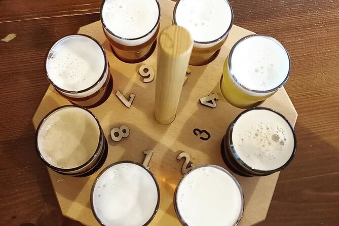 Prague Beer Tasting - 8 types of Czech beer included - How to pace eight samples