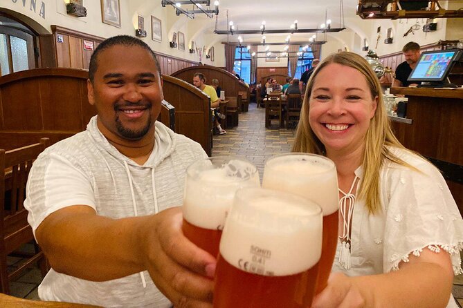 Prague Beer Tour - The Oldest Pubs and Breweries in Prague - U Medvídků and the first Pilsen Prazdroj pour
