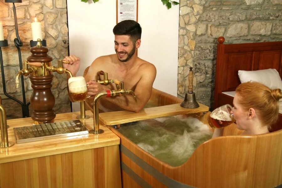 Prague: Bernard Beer Spa with Beer and Massage Option - Bernard beer, the takeaway bottle, and the certificate