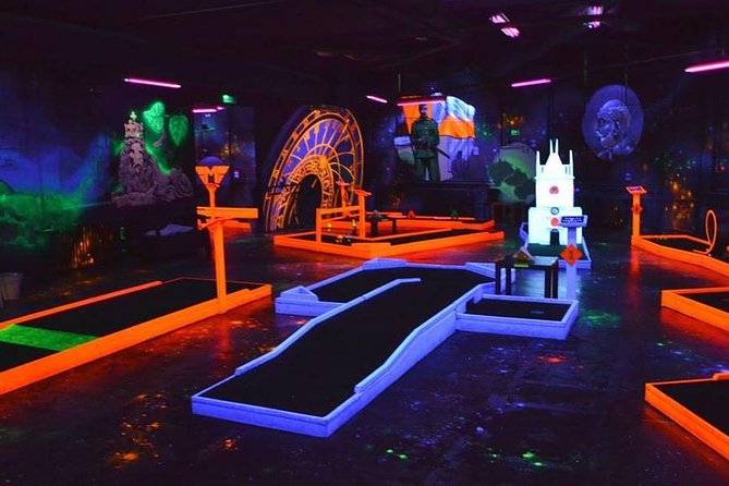 Prague Black Light Mini Golf and Games with free Drinks - Key points before you book