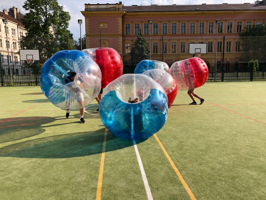 Prague: Bubbles football in city centre of Prague - The main event: one hour inside the bubbles