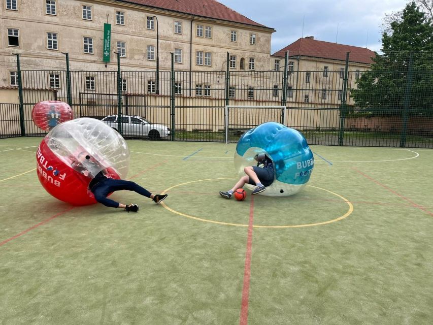 Prague: Bubbles football in city centre of Prague - Is $39 fair for one hour?