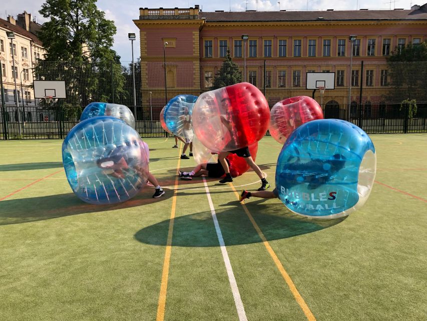 Prague: Bubbles football in city centre of Prague - Finding the field behind the brown gate