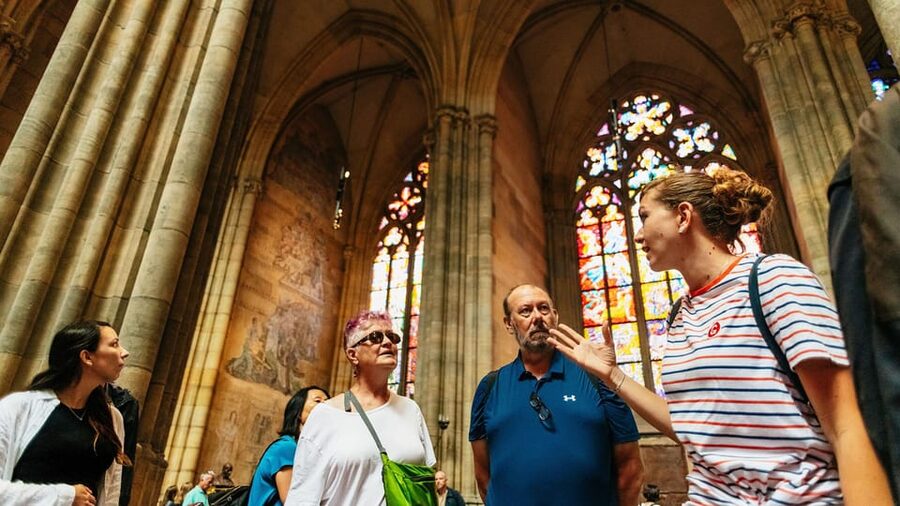 Prague Castle Interiors, Bus Tour and Vltava River Cruise - The easy start at Na Příkopě 23