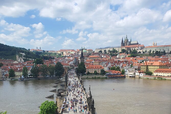 Prague Charles Bridge Tower Admission Ticket And Audioguide - Following the English mobile audio guide