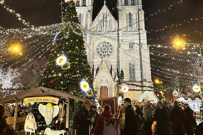 Prague Christmas Markets and Holiday Magic Walking Tour - Týn Church and the Gothic skyline