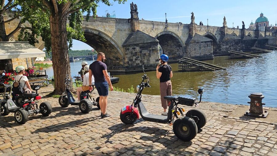 Prague: City Highlights Tour by Electric Trike - Lennon Wall, Devil’s Channel, and Kampa Island
