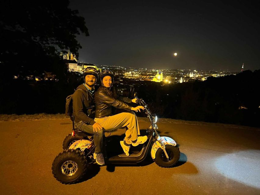 Prague City sightseeing in Night Trike Tour - Old Town Square closes the circuit