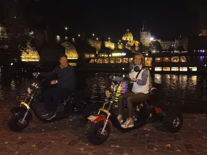 Prague City sightseeing in Night Trike Tour - Letná Park and the Prague Metronome