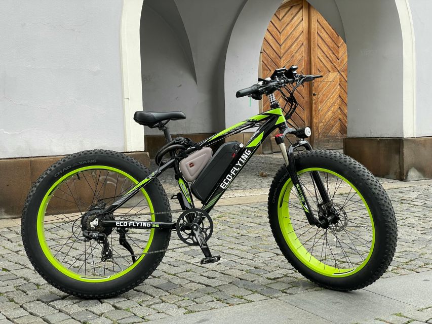 Prague: City Viewpoints Tour by Electric Fat Bike - Crossing toward Letná Park