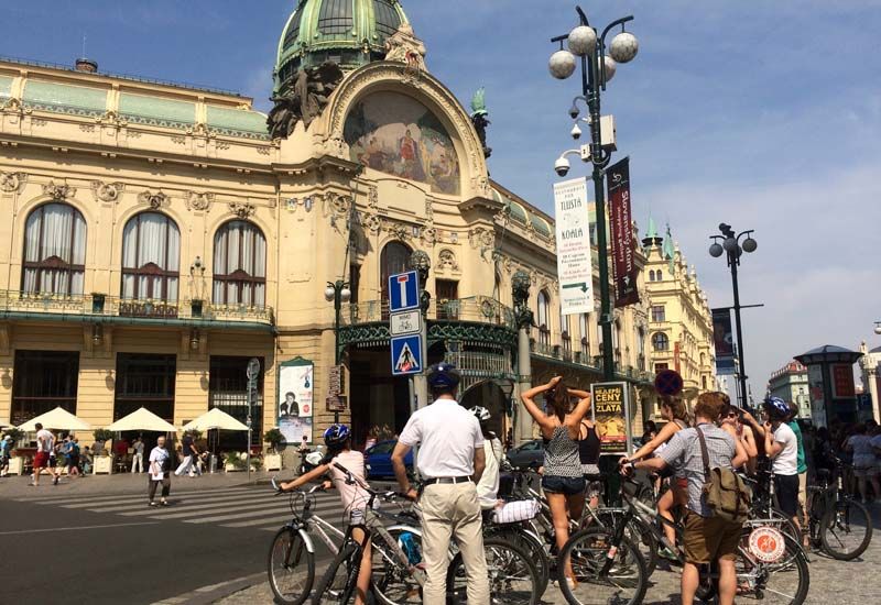 Prague: Classic City Bike Tour - The Dancing House and Prague’s modern side